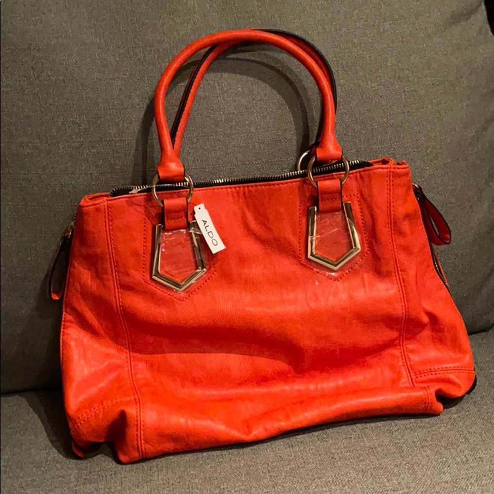 Aldo Orange Gold handbag